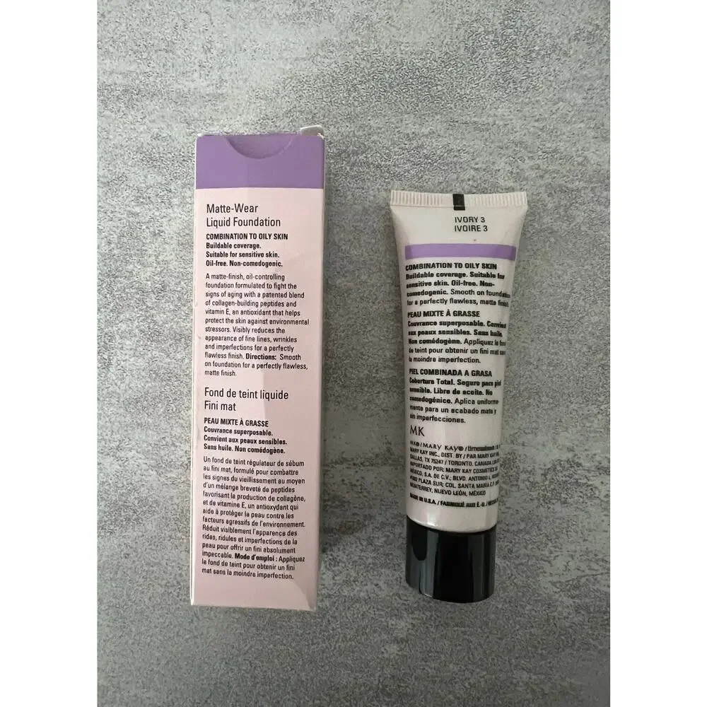 Mary Kay Ivory 3 Timewise Luminous Wear Liquid Foundation NIB NOS 038752